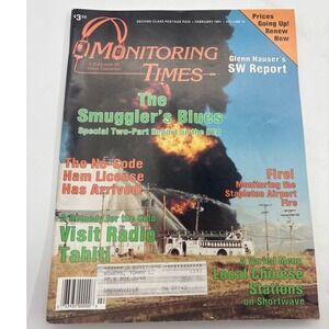 Monitoring Times Magazine Feb 1991 Radio Scanning DEA Smuggler's Blues Vol 10